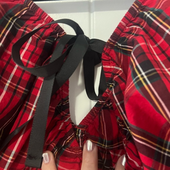 Old Navy Red Tartan Plaid Dress - Picture 6 of 6
